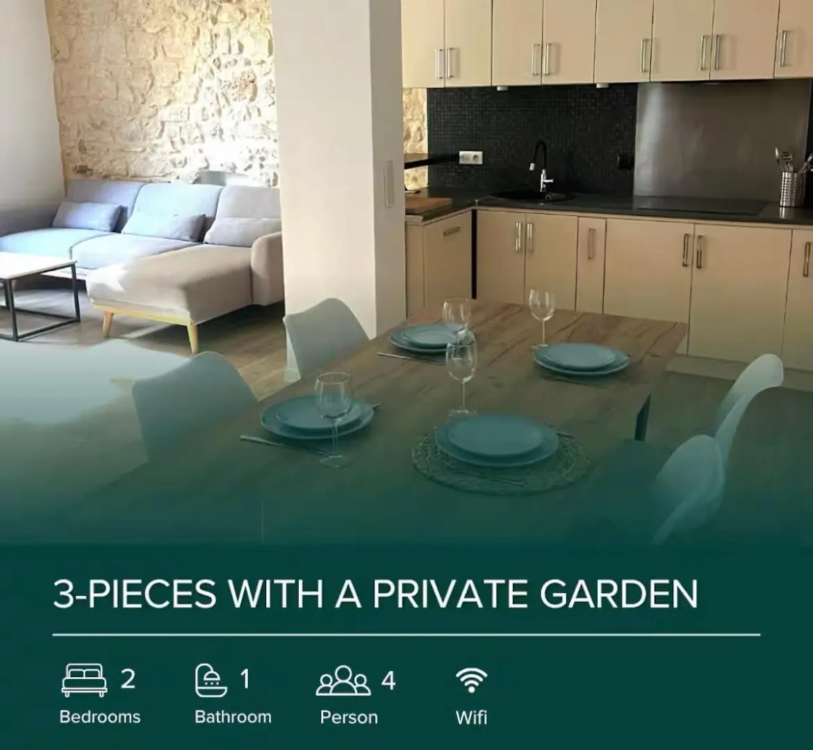 3-Pieces Flat With Private Garden & Bbq Apartment Beausoleil